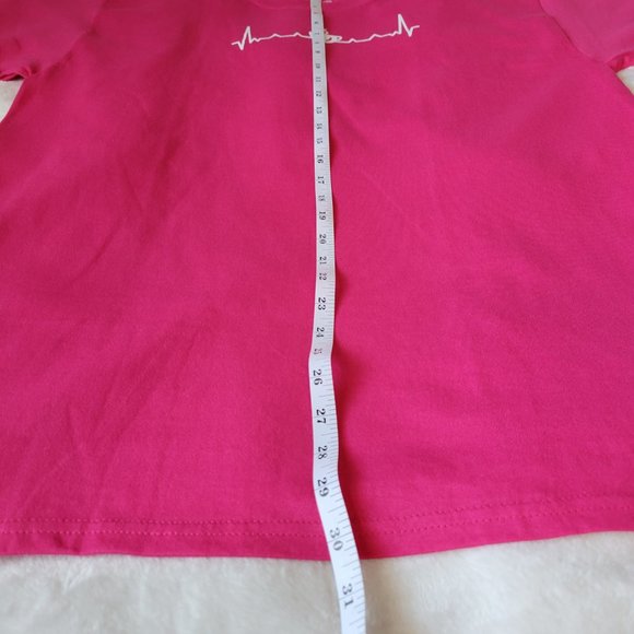 Coffee Heartbeat Print Crew Neck T-Shirt - Picture 3 of 7